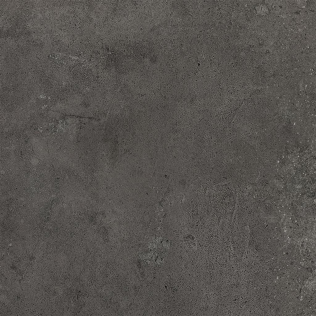 Albendo, vloeren specialist - Nexus Antraciet Mat 90x90cm vloertegel/wandtegel met een ruwe donkergrijs betonoppervlak, subtiele kleurnuances en fijne spikkels voor een industriële, natuursteenlook.