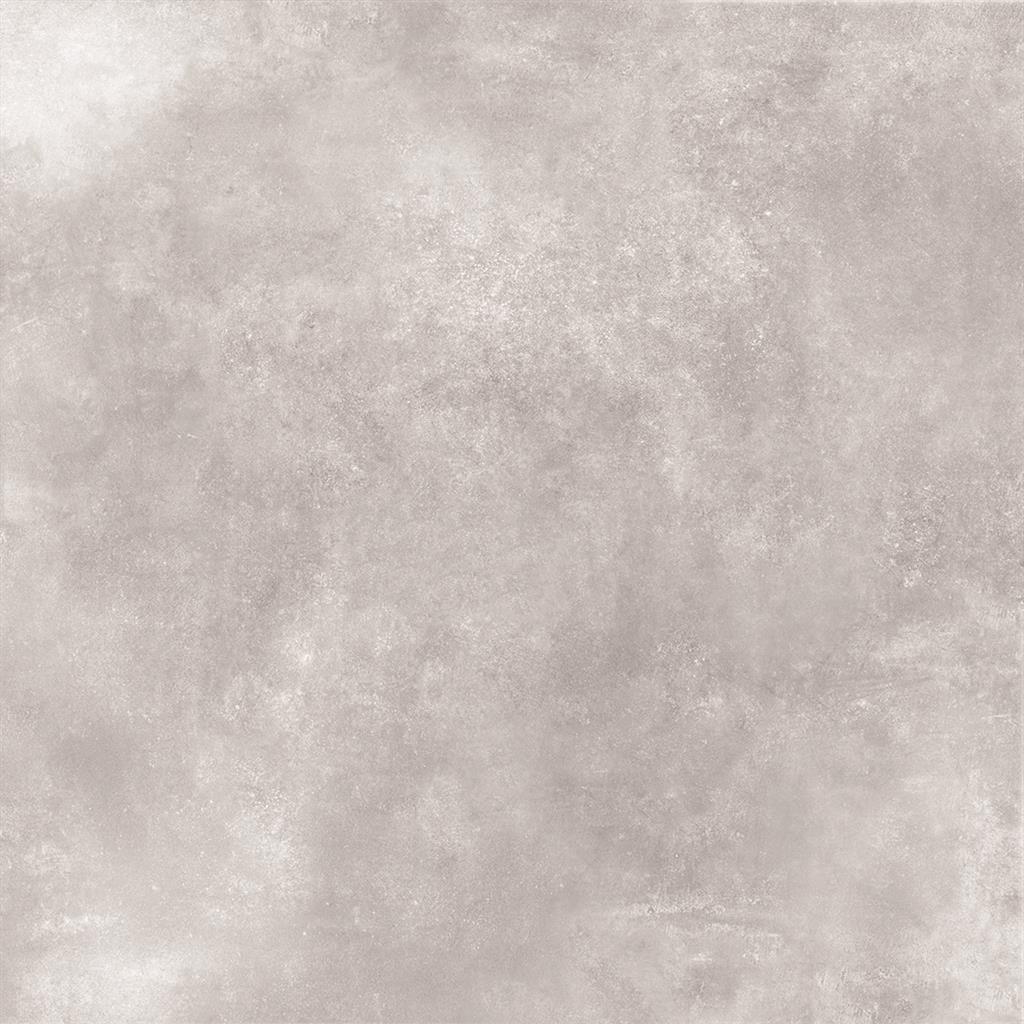 Albendo, vloeren specialist - De Vloertegel / Wandtegel Corfu Steel Grey 90x90cm heeft een zachte, gevlekte textuur in lichtgrijze en beige tinten en biedt een betonachtige afwerking die ideaal is voor moderne interieurs.
