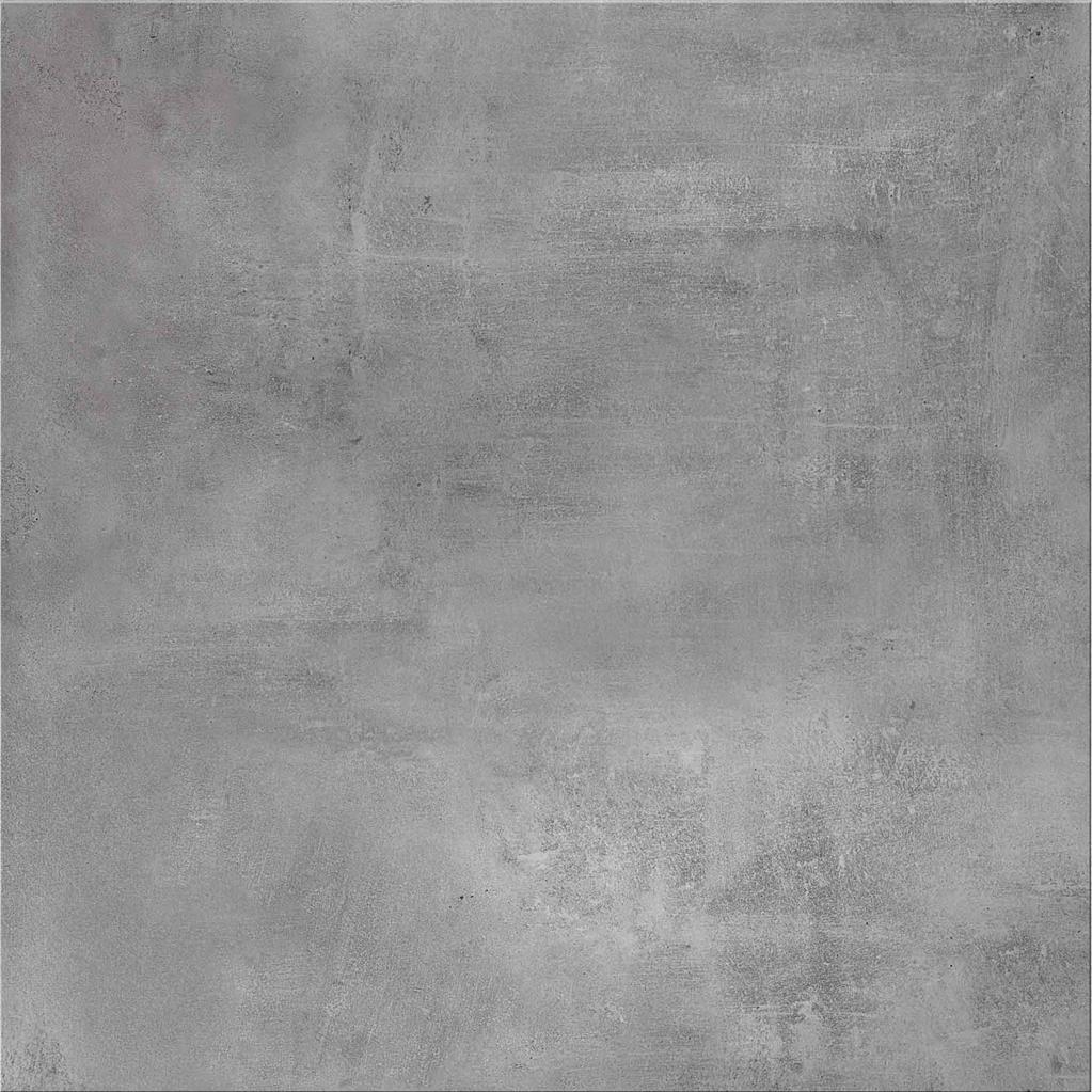 Albendo, vloeren specialist - De Vloertegel / Wandtegel Maasbracht Grijs 90x90cm heeft een gestructureerde grijze betonlook met subtiele schaduwvariaties en vage vlekken, waardoor een industriële en licht verweerde uitstraling ontstaat.