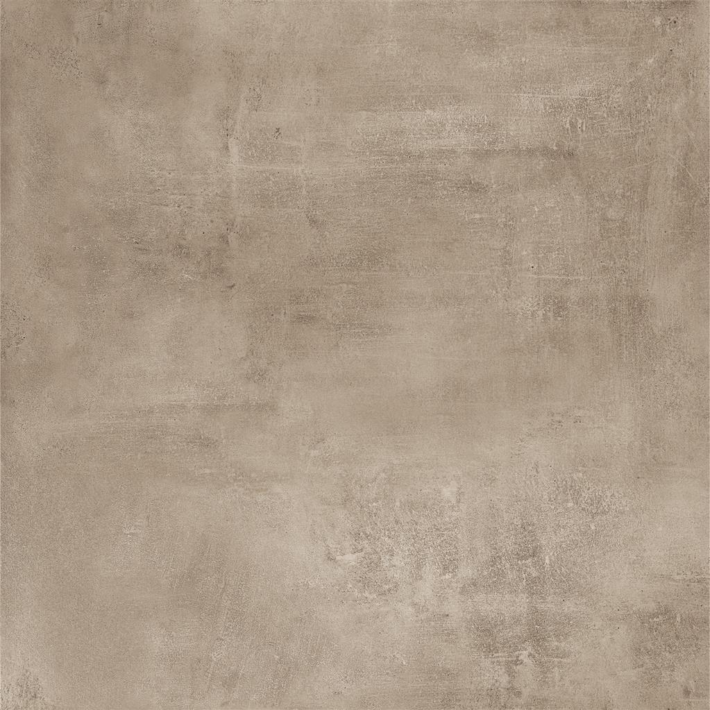 Albendo, vloeren specialist - De Vloertegel / Wandtegel Maasbracht Bruin 90x90cm heeft een matte, licht ruwe textuur in beige en lichtbruine tinten, met subtiele schaduwvariaties die lijken op een verweerde betonnen muur.
