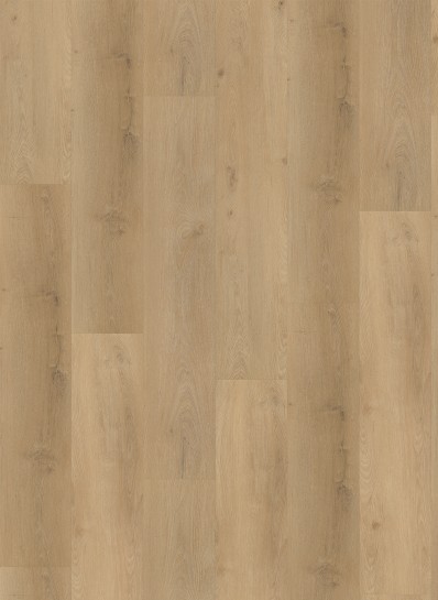 Albendo, vloeren specialist - Click PVC 5900 (Rigid Click) Prestige Eik Naturel heeft een natuurlijke eiken nerf met subtiele knoesten en warme beigebruine tinten. De planken in de lengterichting zorgen voor een gladde, eigentijdse look die ideaal is voor moderne interieurs.