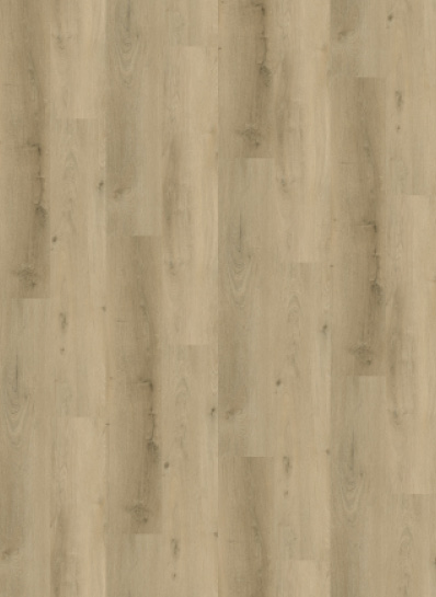 Albendo, vloeren specialist - Click PVC 5904 (Rigid Click) Prestige Eik Licht heeft een lichtbruin oppervlak met een natuurlijk nerfpatroon en subtiele knoesten, gelegd in parallelle planken voor een warme, gladde uitstraling.