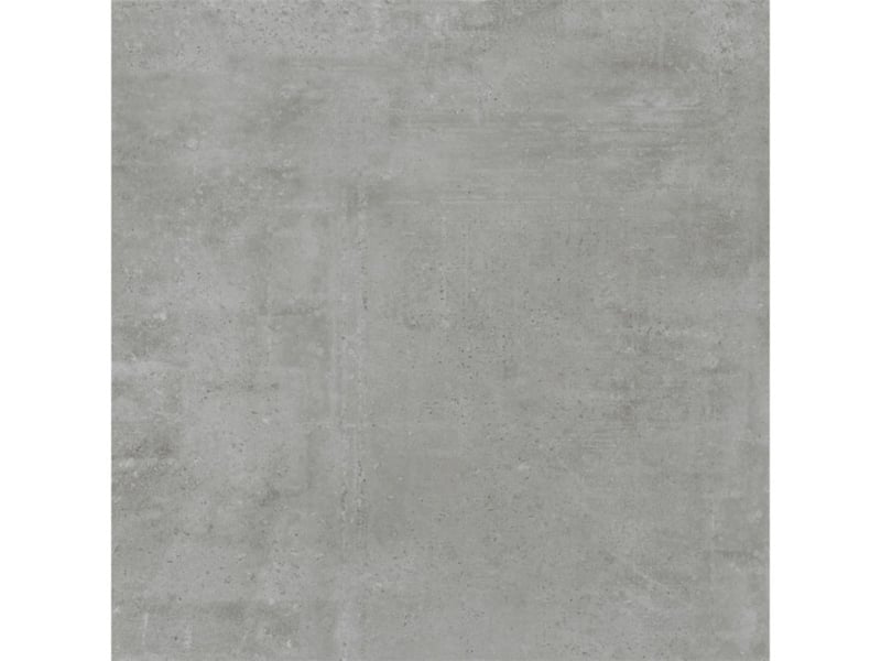 Albendo, vloeren specialist - De Kale Fabbrica Silver Mat 60x60cm tegel is een vierkant grijs betonlook oppervlak met een gladde, subtiel gestructureerde afwerking met vage lijnen en spikkels voor een moderne, industriële esthetiek.